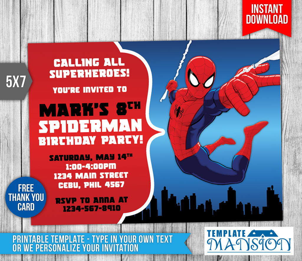 spiderman-birthday-invitations-templates-free