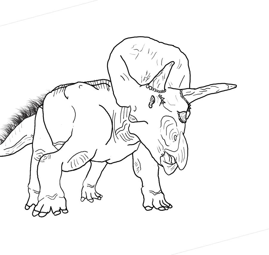 Triceratops Coloring Page 2 by theblazinggecko on DeviantArt