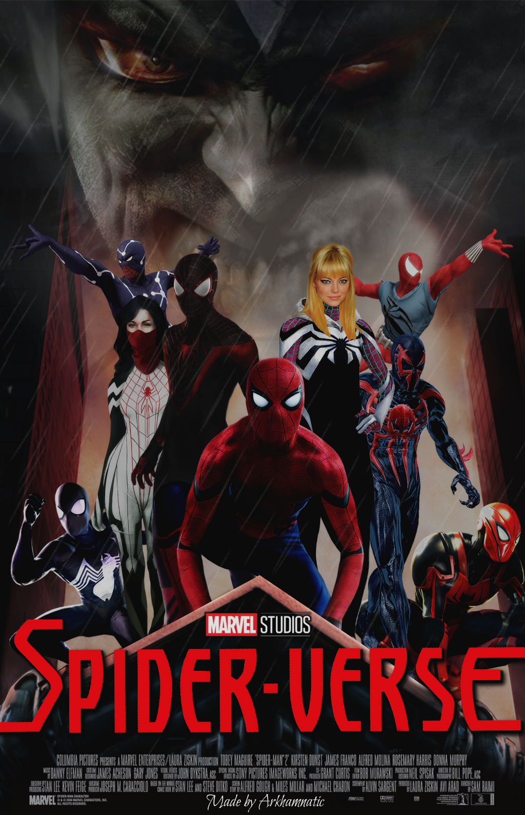 Spider-verse movie poster by ArkhamNatic on DeviantArt