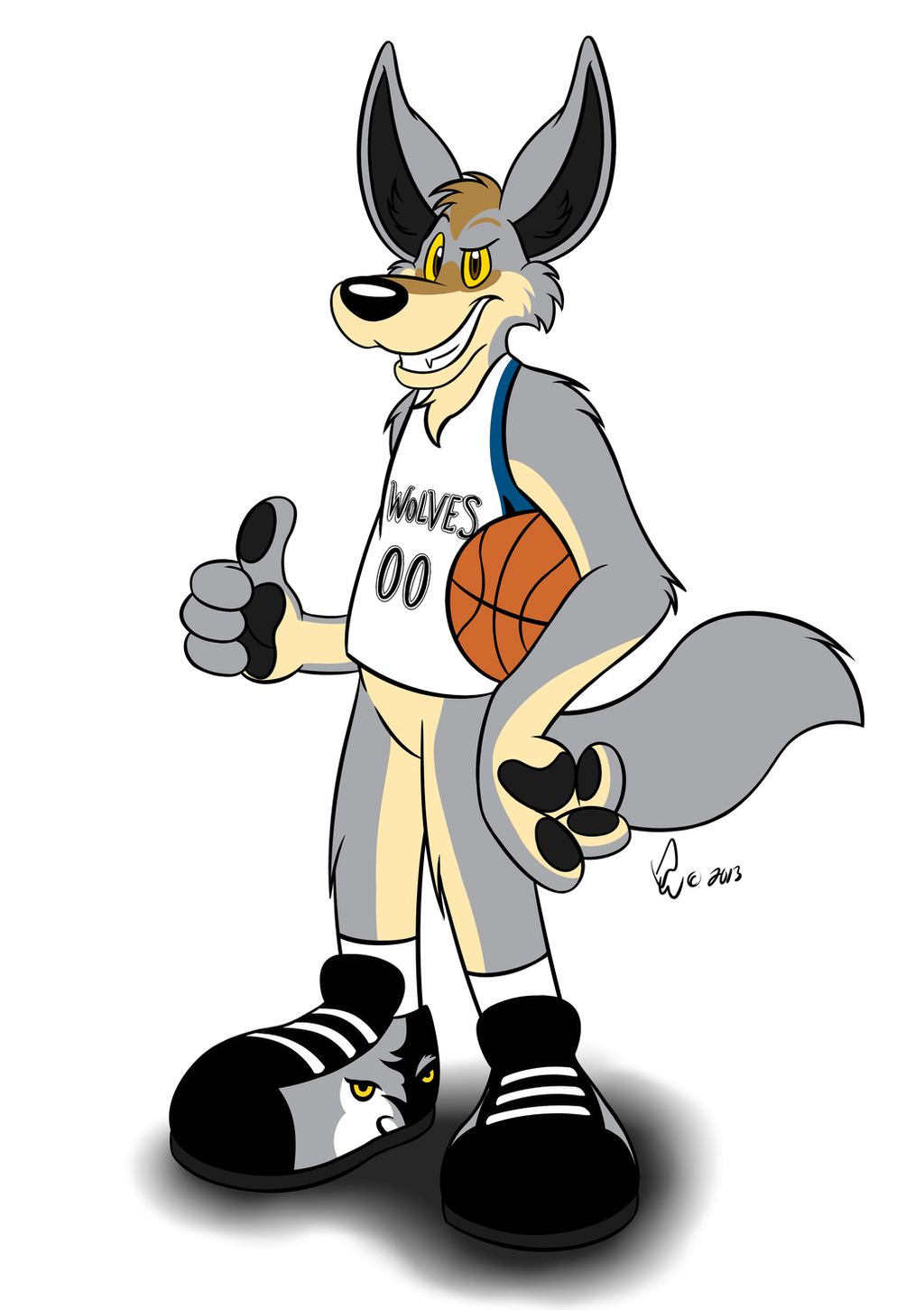 NBA Mascots - Crunch the Wolf by Bleuxwolf on DeviantArt