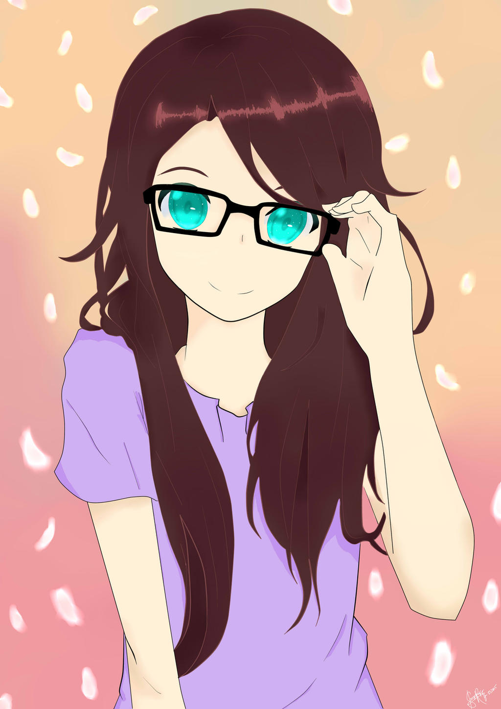Anime Girl Glasses by xIzumi on DeviantArt