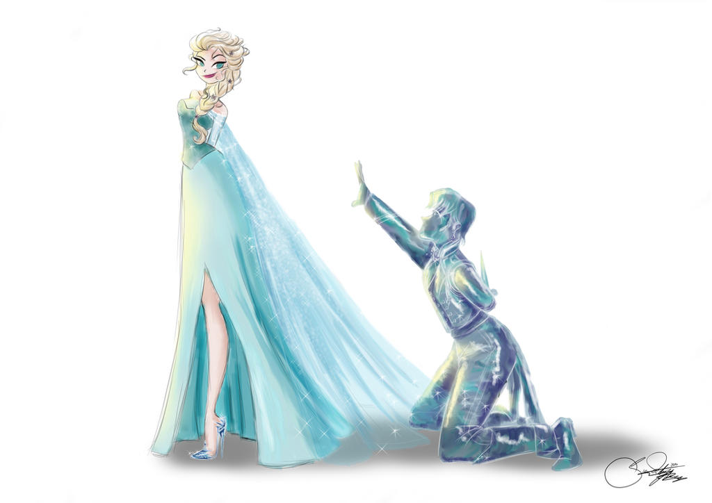 Le Principesse e i Principi Disney disegnati in maniera elegante