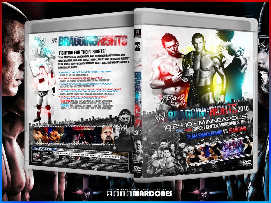 WWE Bragging Rights 2010 cover by NikoMardones
