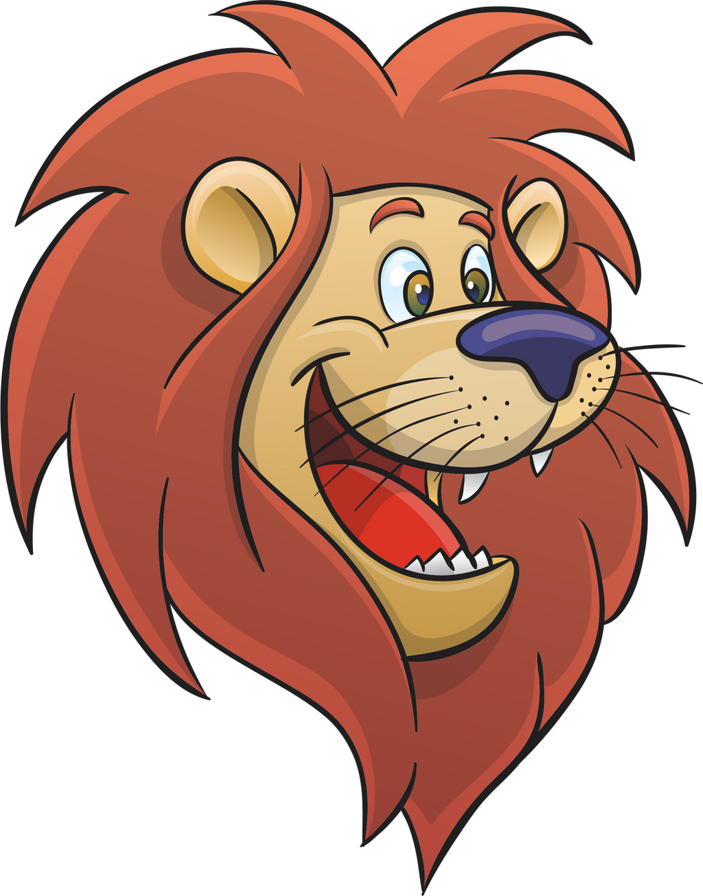 Cartoon lion face by alexmarques d47pewg
