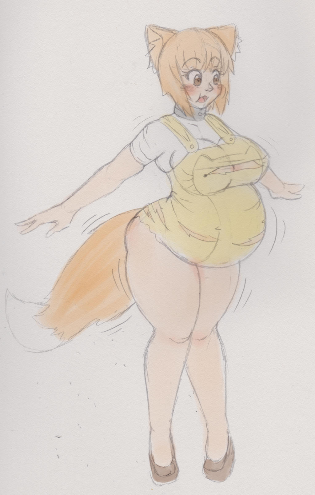 ist traditional artist         aww she"s cute, and that belly