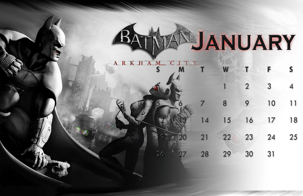 Batman Calendar by MidNiteArtist on DeviantArt