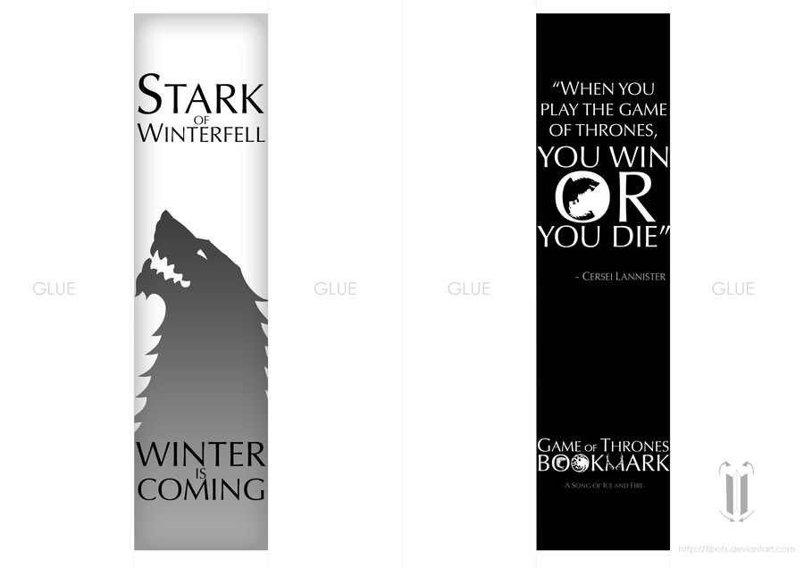 Game of Thrones - bookmark by tibots on DeviantArt