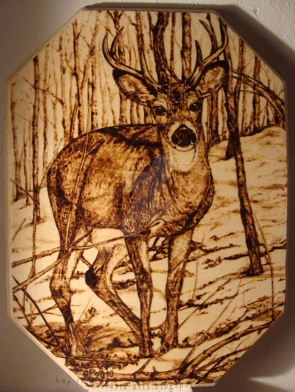 Woodburning Deer by AnastasiasArts on DeviantArt