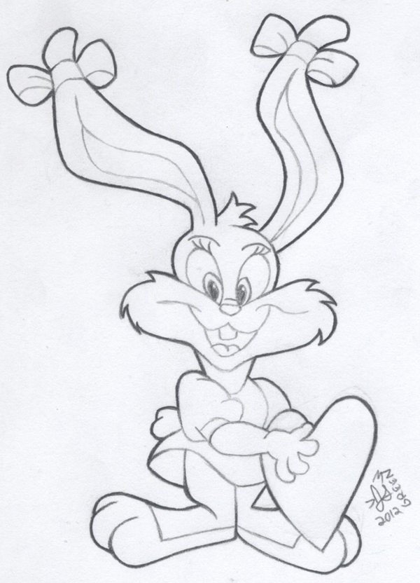 babs bunny coloring pages - photo #6