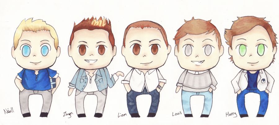 One Direction - Chibis by EmailinasBrother on DeviantArt