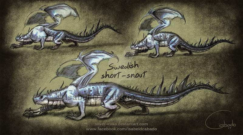 Swedish short-snout dragon sketches by Silver-Iruka on ...