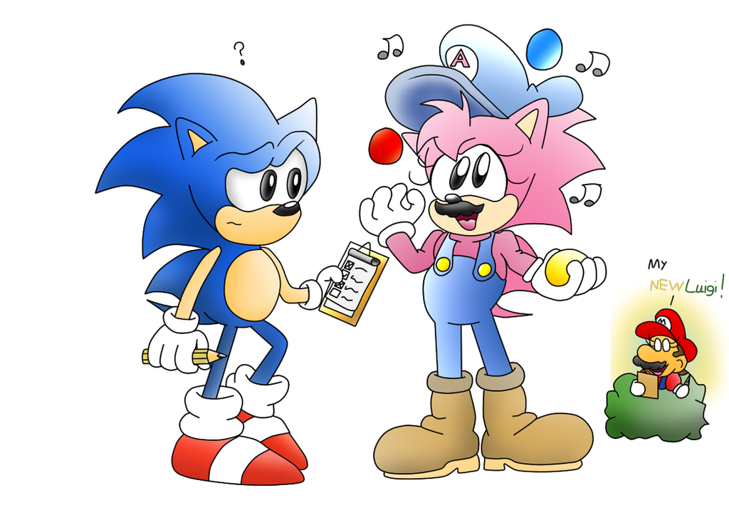 Sonic and Amy the Crazy Pizza Man by ClassicSonicSatAm on ...
