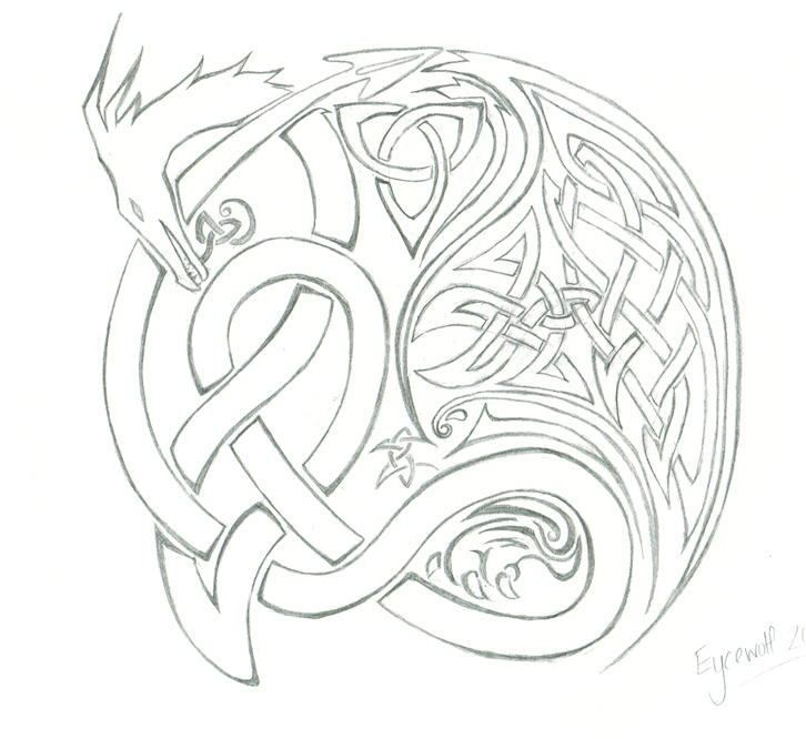 Celtic Dragon Tattoo by Eycewolf on DeviantArt
