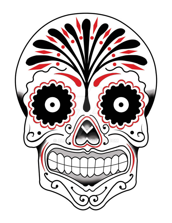 mexican skull by alejo503 on DeviantArt