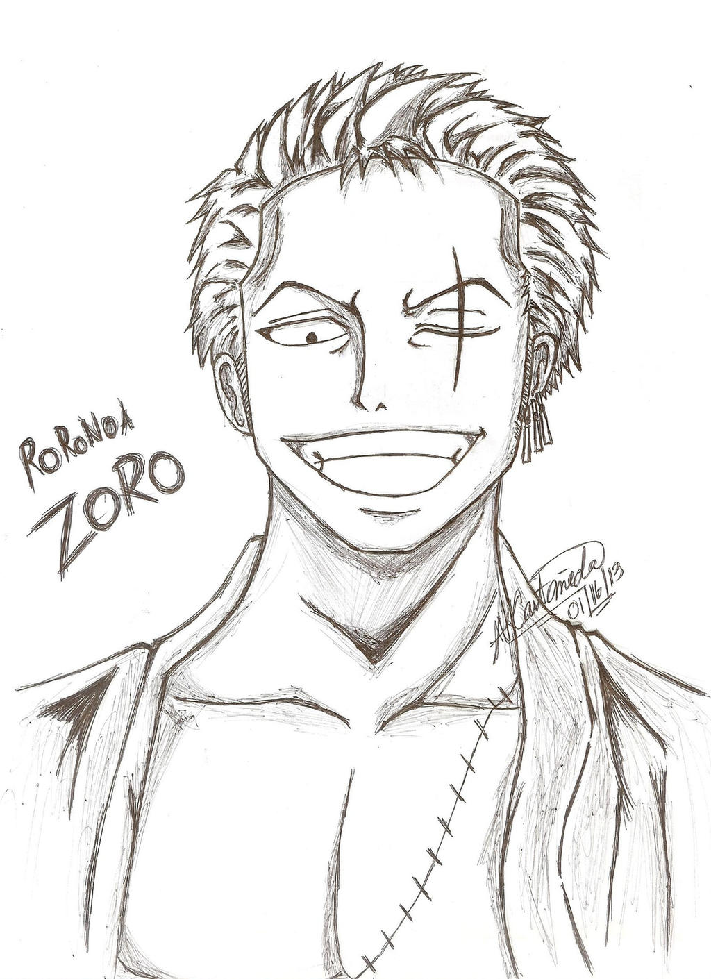 Roronoa Zoro ~ One Piece (After Time-skip) by ArisaKei on DeviantArt