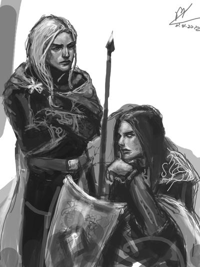 Elves in Beleriand - sketch by Maureval on DeviantArt