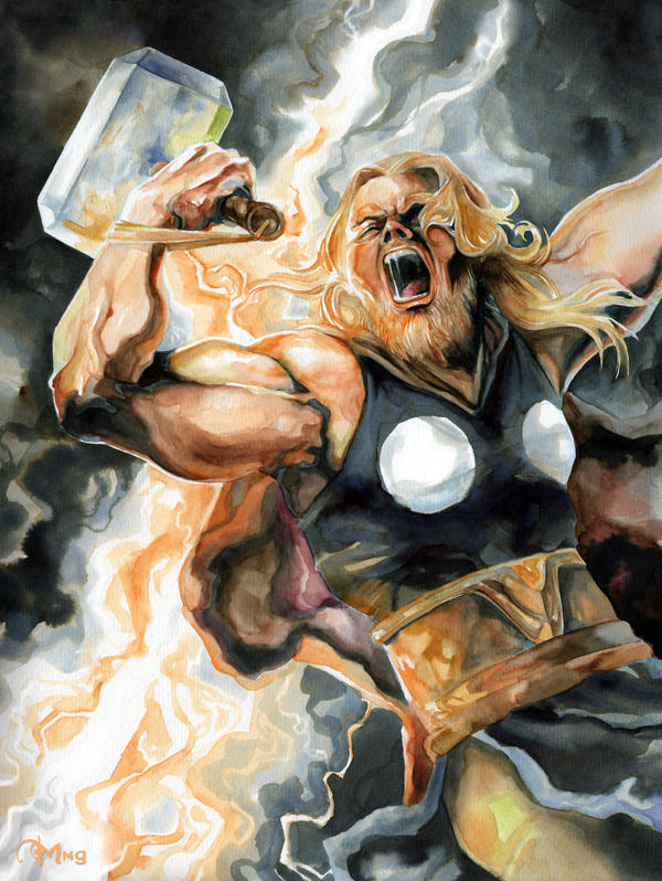The Mighty Thor,God of Thunder by EmegE on DeviantArt