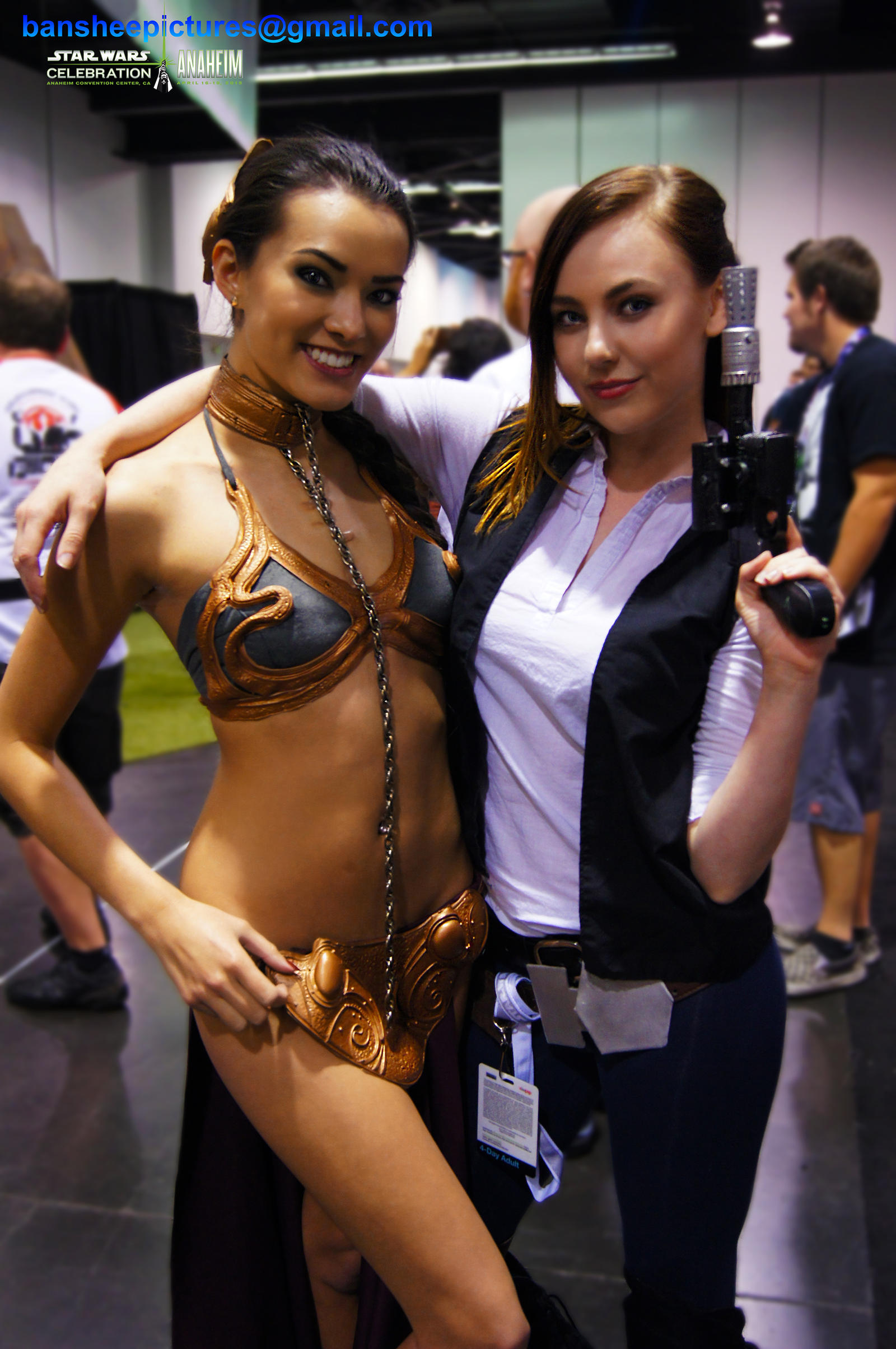Star Wars Celebration Sexy Han And Slave Leia By