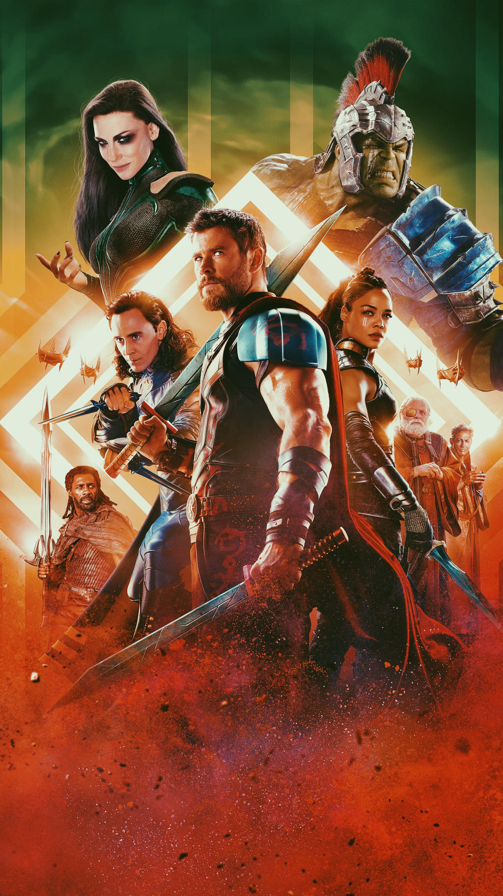 Thor: Ragnarok poster Textless by eboarafat on DeviantArt