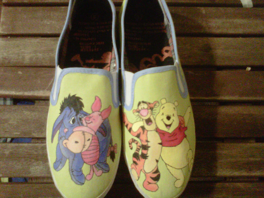 Winnie the Pooh Shoes by AJvR on DeviantArt