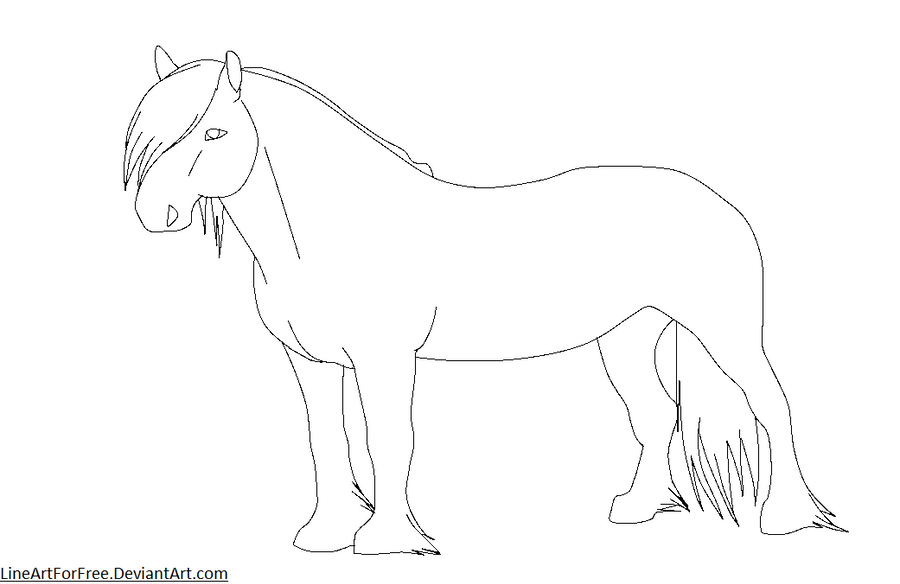 Realistic Horse Template