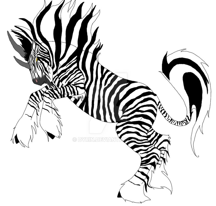 Zebra Unicorn by Dyrin on DeviantArt