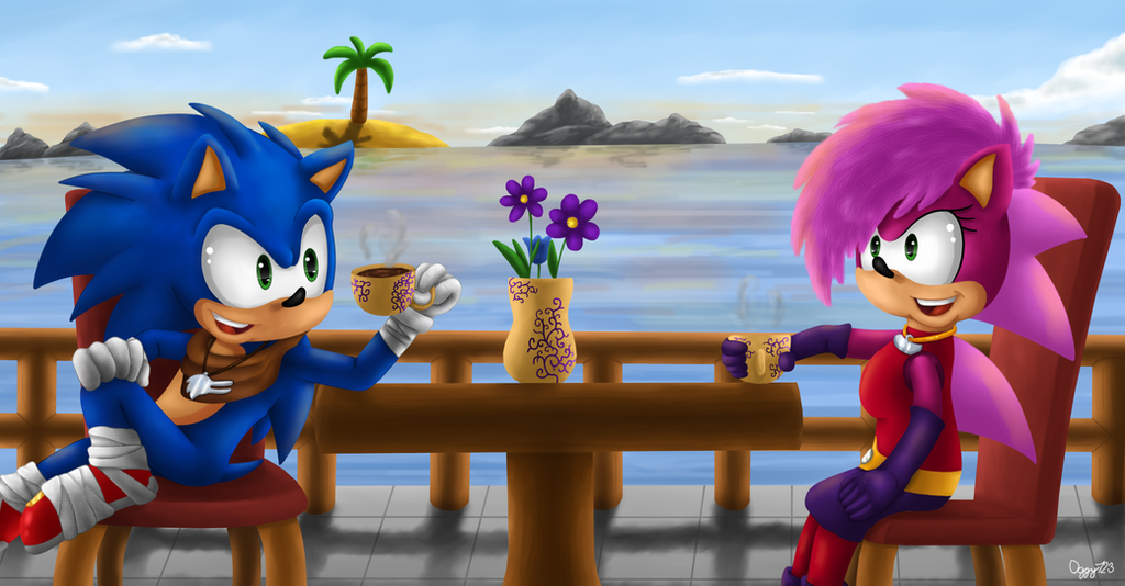 sonic and his brother manic and his sister sonia  Sonic_and_sonia_by_oggynka-d8j3lgt