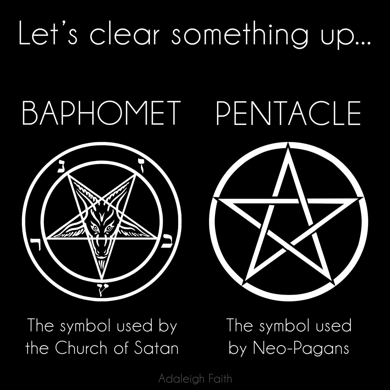 Satanism Is Not Wicca | Baphomet vs Pentacle by ...