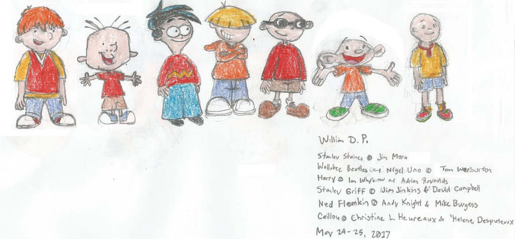 Stanley Wallabee and other Boy Cartoon Characters by ...