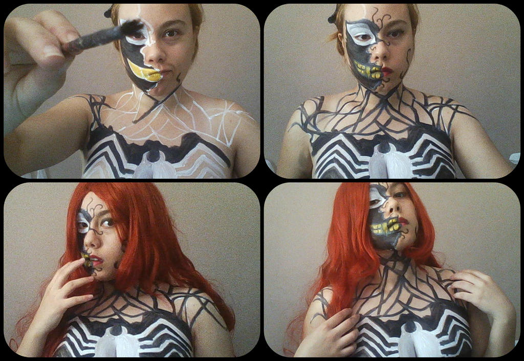 Mary Jane Symbiote Transformation Body Paint #1 by ...
