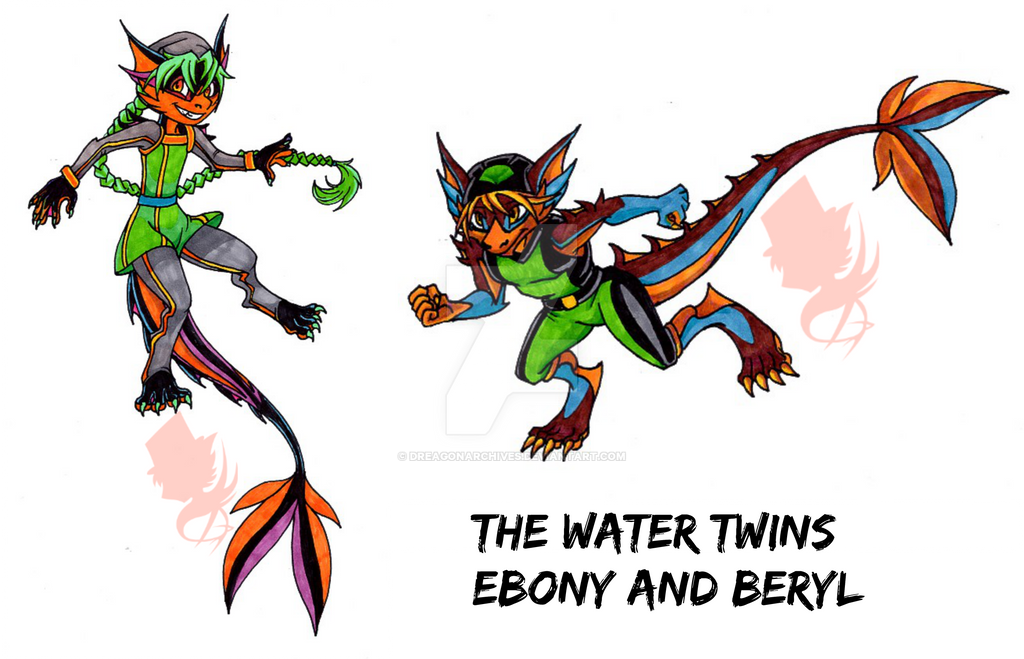 The Water Twins by DreagonArchives