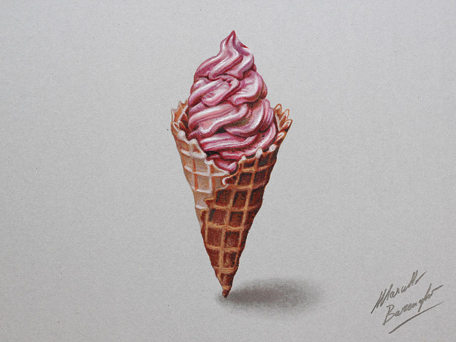 Ice cream DRAWING by Marcello Barenghi by marcellobarenghi