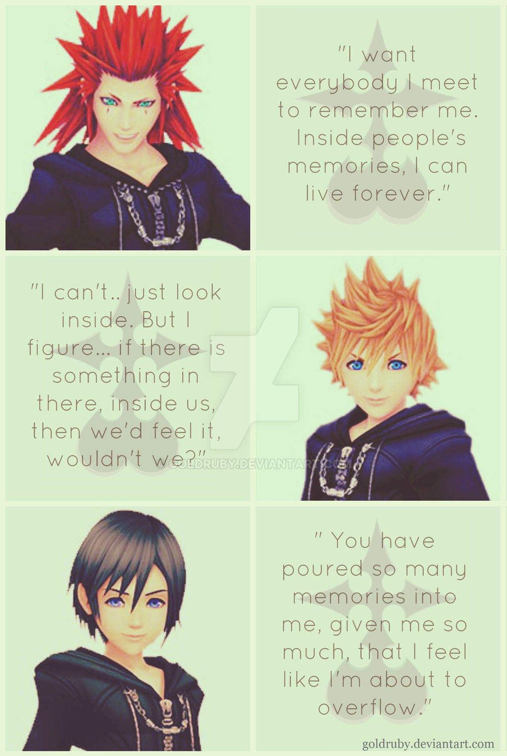 Kingdom Hearts 358 2 Days Quote Collage by GoldRuby