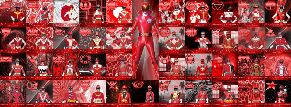 All Red Super Sentai by rangeranime on DeviantArt