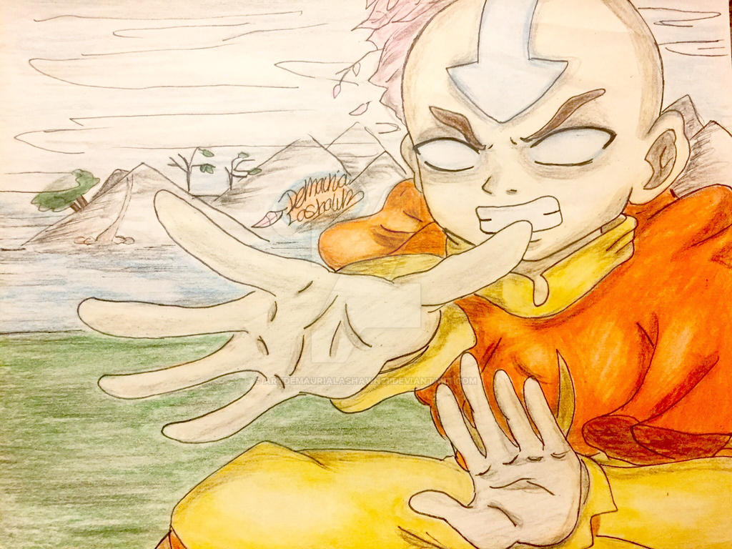 Avatar The Last Airbender Avatar State Aang By Artdemaurialashawn21 On