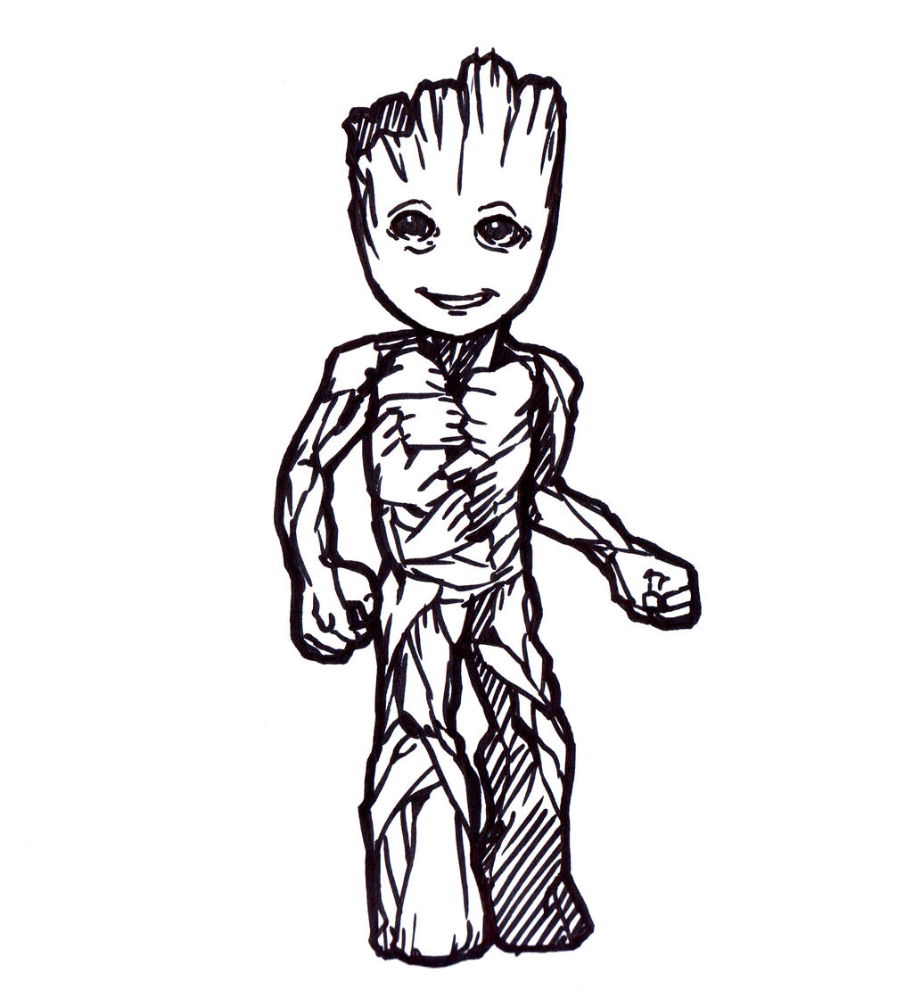Baby Groot Windam Deviantart Coloring Page