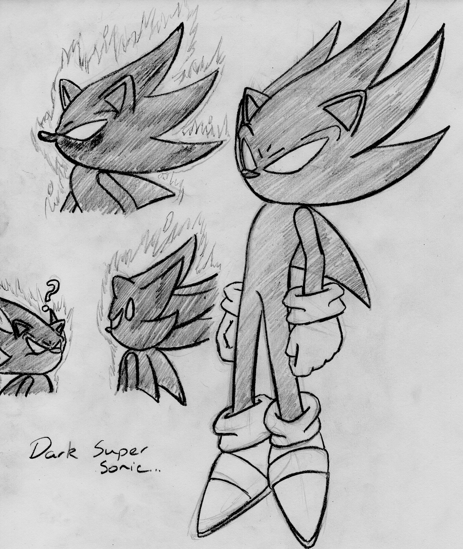 Request - Dark Super Sonic Character Sheet by ADHedgehog 