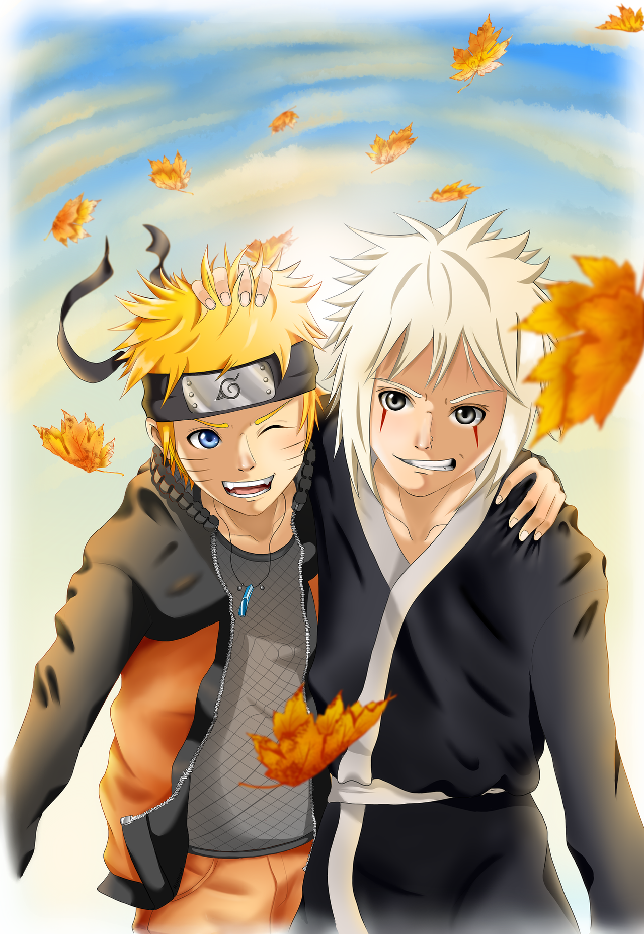 Naruto and Jiraiya by Mimimoma on DeviantArt