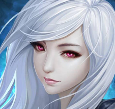 Résultat de recherche d'images pour "anime girl white hair"