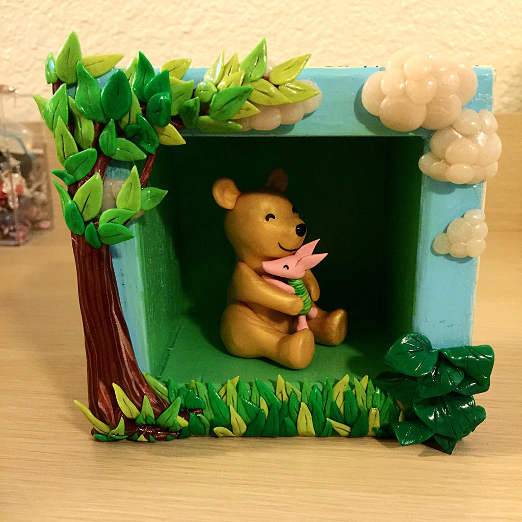 Winnie the Pooh shadow box by LittleCLUUs on DeviantArt