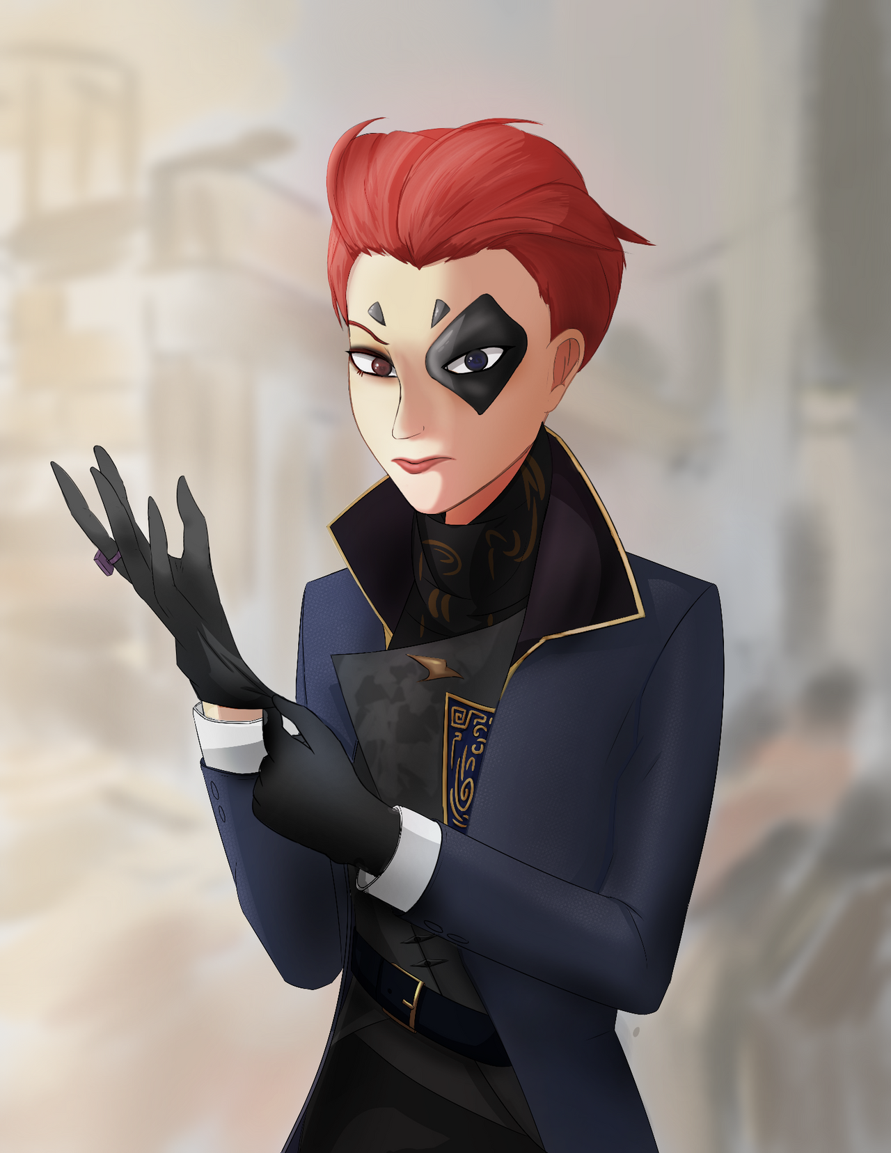 Moira Kaldwin (Overwatch + Dishonored) by brown-nii on DeviantArt
