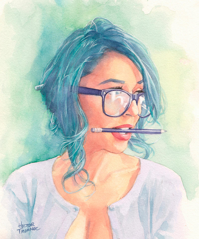 Tianna watercolor by Trunnec