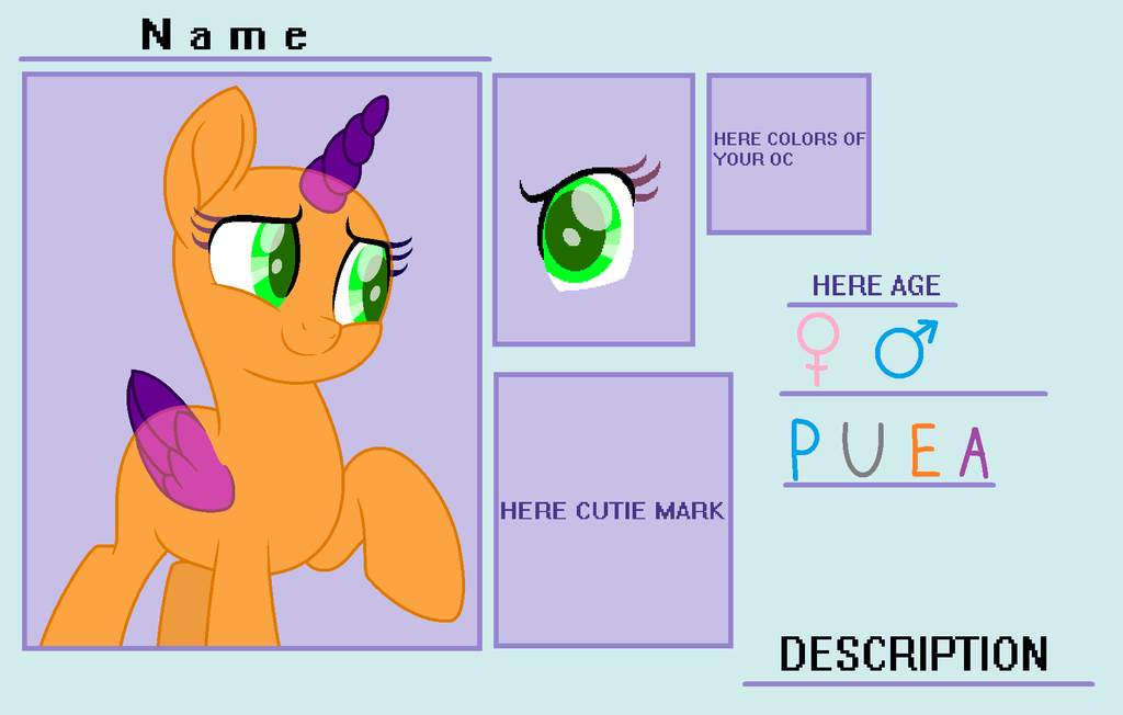  MLP Movie OC Template by SweetMangle103 on DeviantArt
