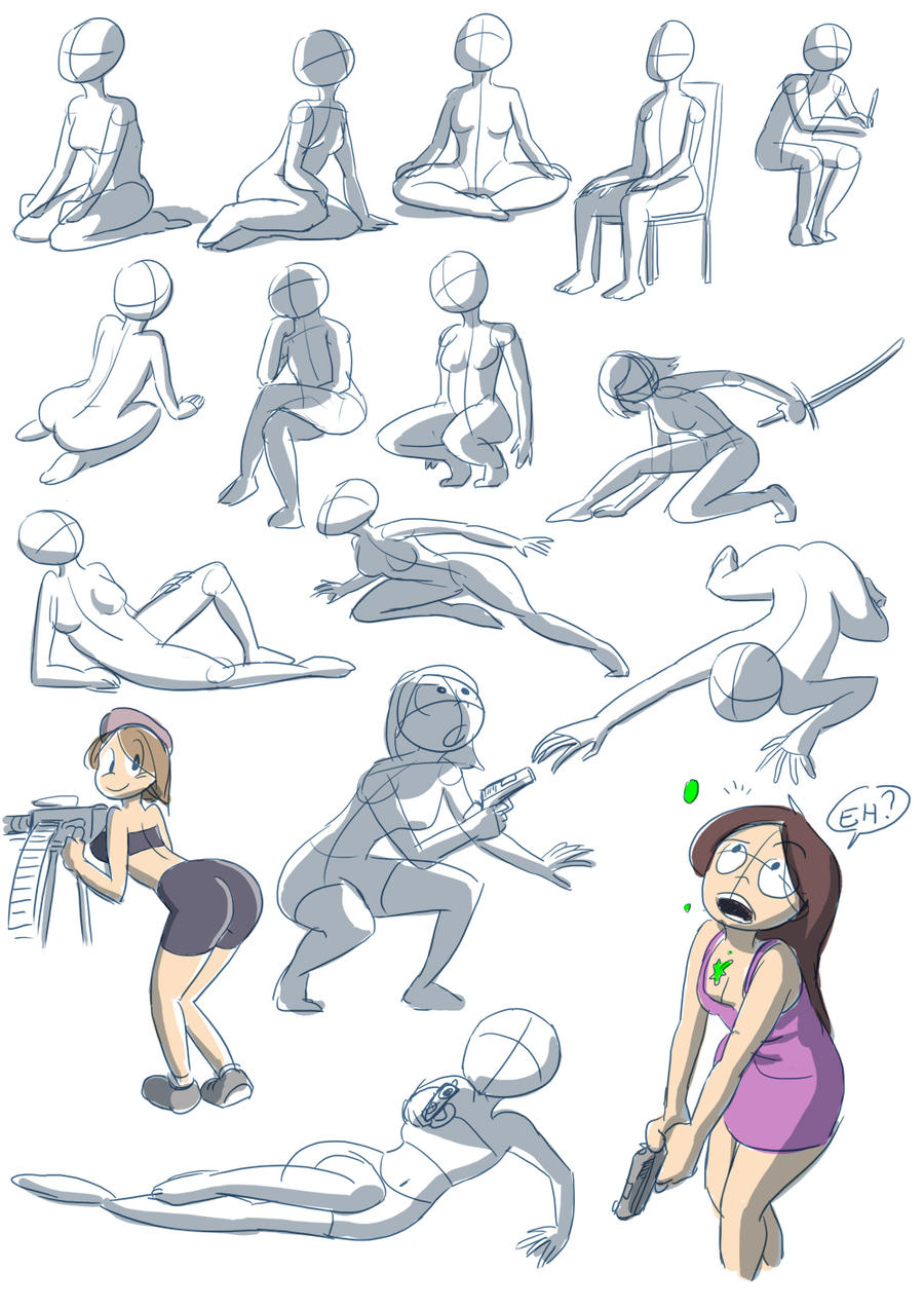 Human pose practice 3 by joulester on DeviantArt