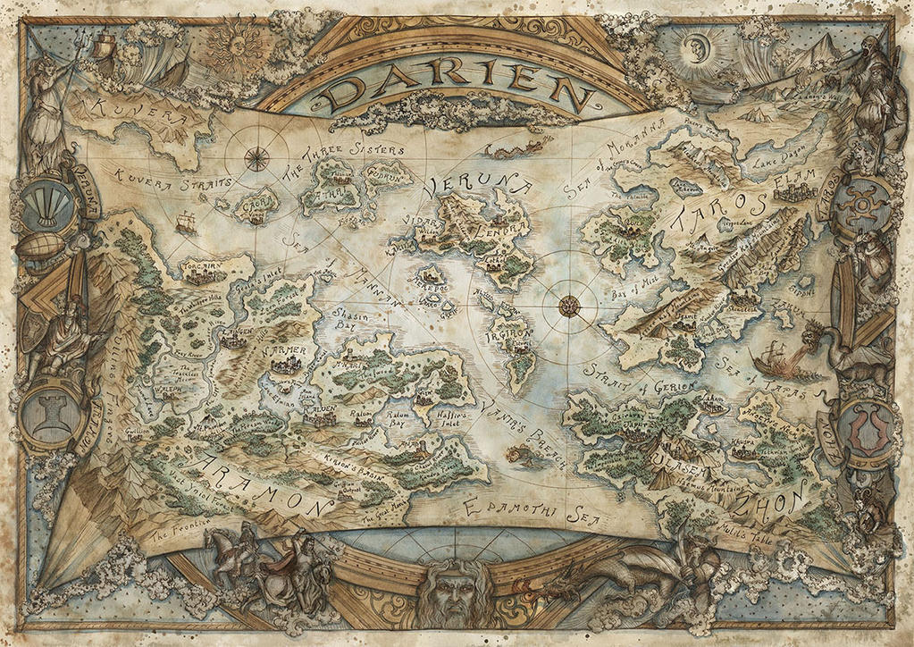 Map of Darien by FrancescaBaerald