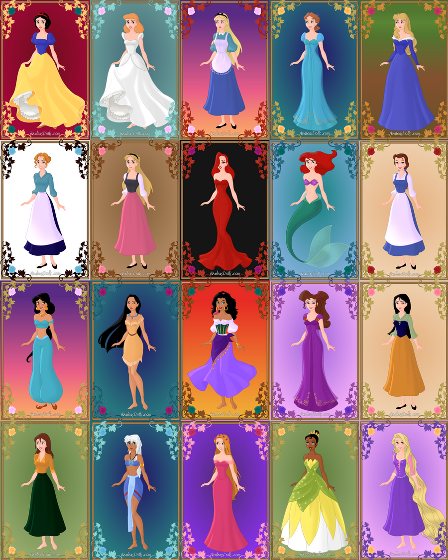 Disney Heroines v.2 by GingerLass0731 on DeviantArt