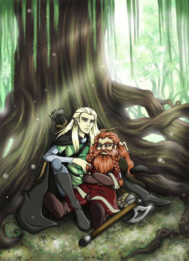 Commission: Legolas and Gimli by OneLovelySin on DeviantArt