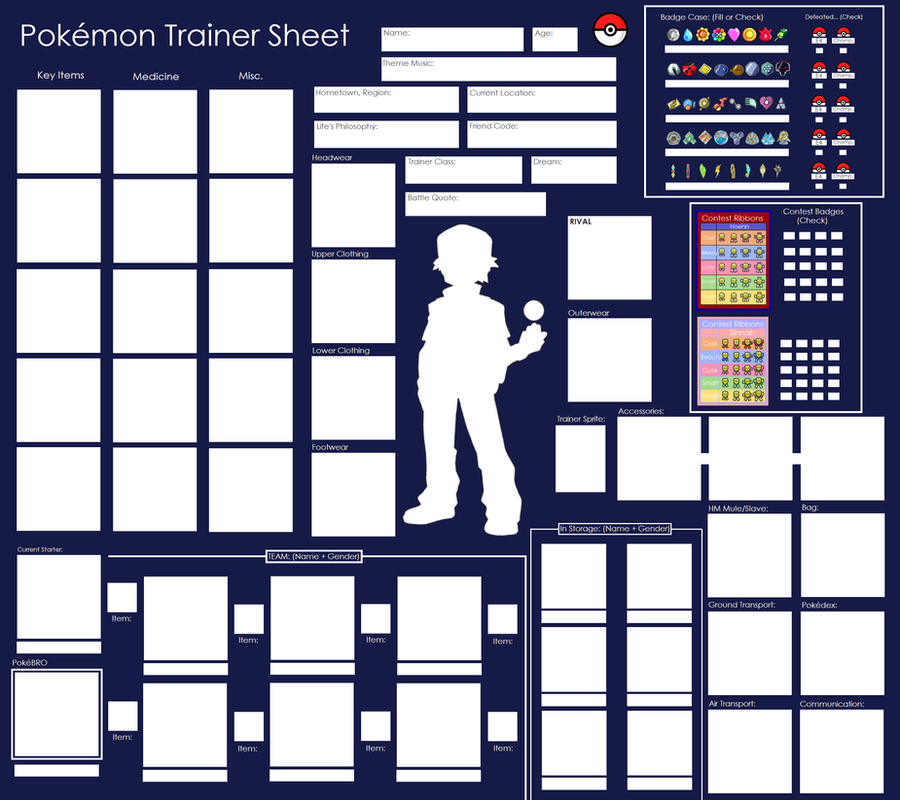 Pokemon Trainer Sheet Blank by Pandamoniuum on DeviantArt
