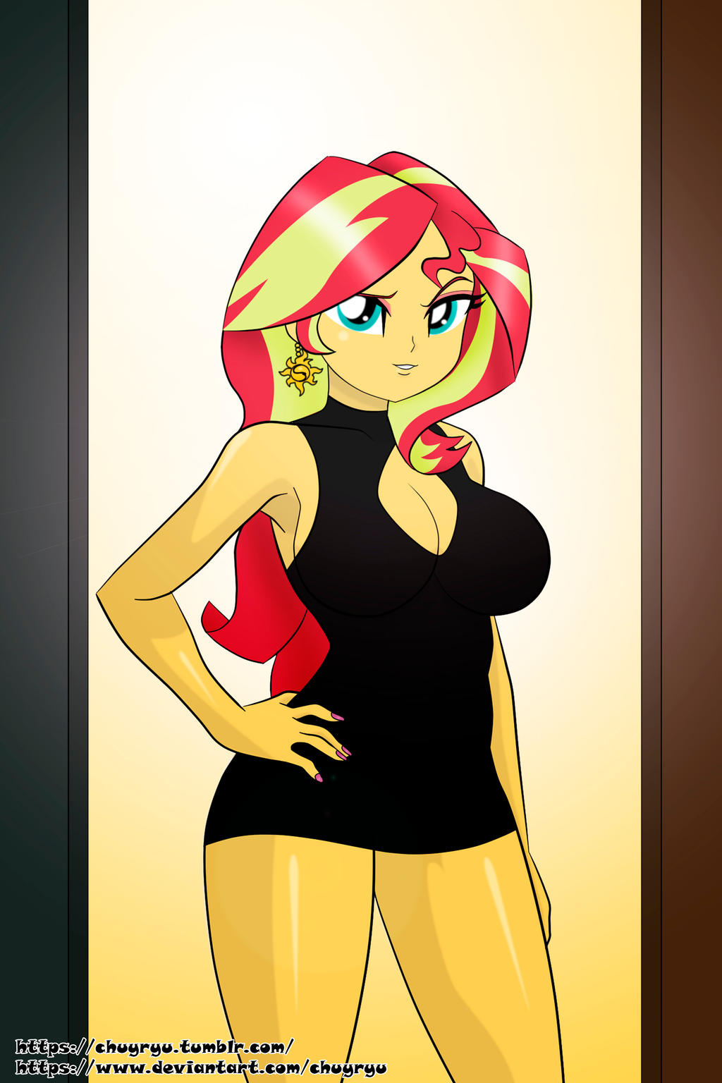 sunset_shimmer__ready_for_a_big_night___