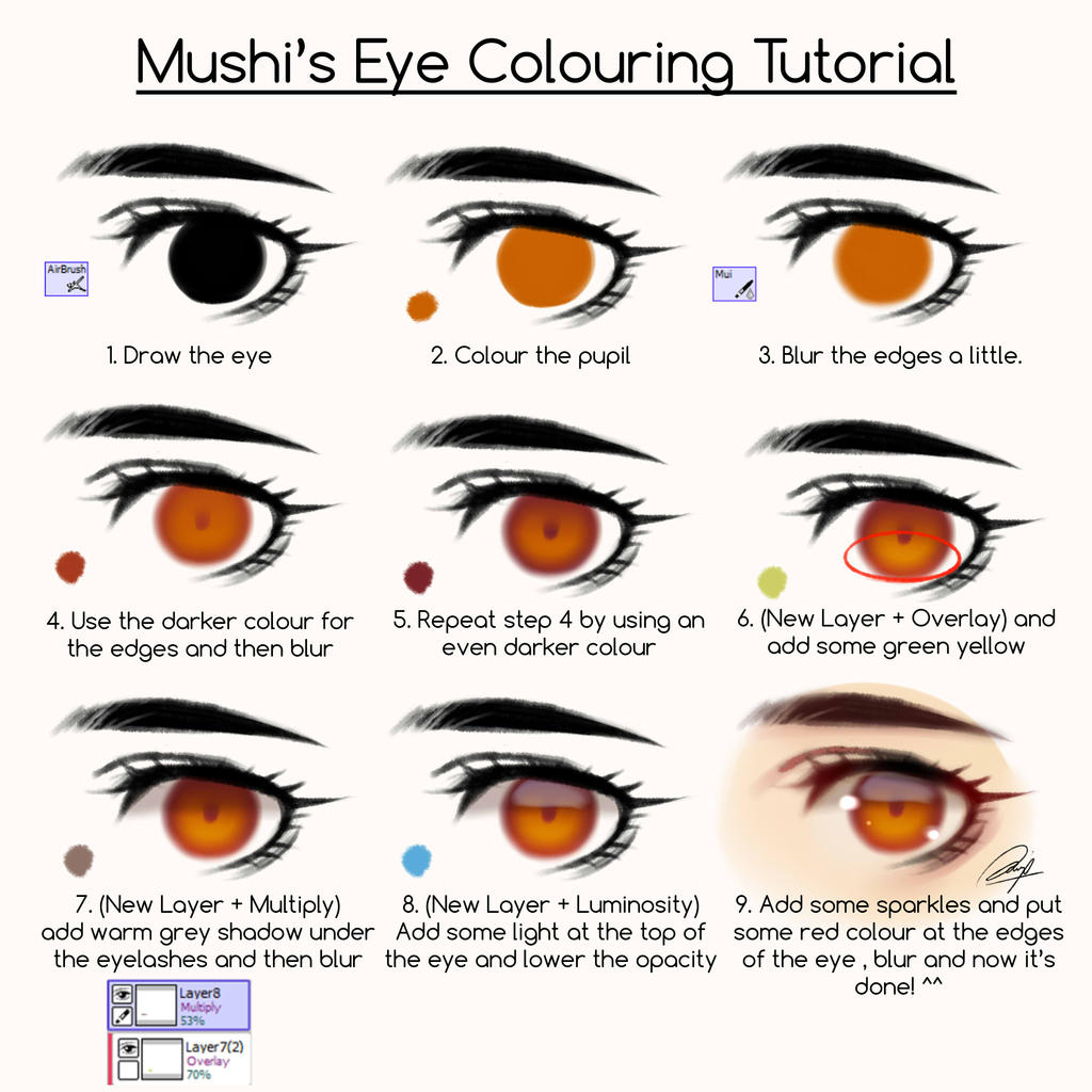 Eye Colouring Tutorial by Mushi by MuiMushi on DeviantArt